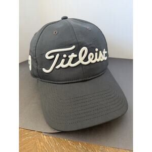 Titleist Pro V1 FJ Tour Performance Hat Black Adjustable Golf Cap
